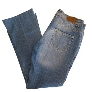 Black Cat Womens Jeans Sz 30 Blue Blue Rhinestone Bling Distress Patch Bootcut‎